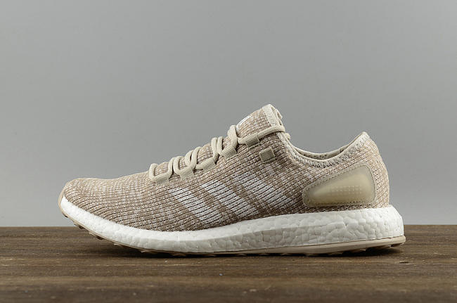 Adidas Pure Boost Beige White Running Shoes S82099 - 1