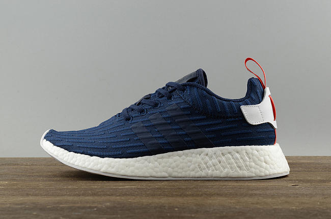 Adidas NMD R2 PK Primeknit Collegiate Navy Running White BB2952 - 1