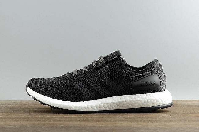 Adidas Pure Boost Running Shoes Black Grey BA8899 - 1