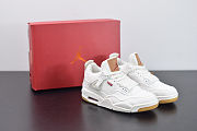 Air Jordan 4 Retro Levi's White AO2571-100 - 5