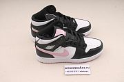 Air Jordan 1 Mid White Black Light Arctic Pink 555112-103 - 5