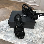 Chanel Black Sandals  - 4