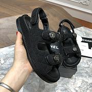 Chanel Black Sandals  - 5