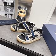 Dior Sandals Black Blue - 2