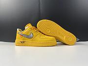 Nike Air Force 1 Low OFF-WHITE University Gold Metallic Silver  DD1876-700 - 3