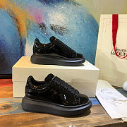 Alexander McQueen Oversized Black Patent 662645WIA33 - 4