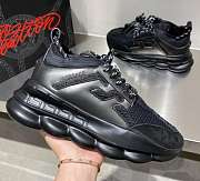 Versace Chain Reaction Trainers All Black - 1