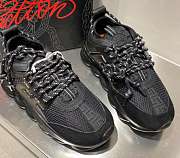 Versace Chain Reaction Trainers All Black - 4