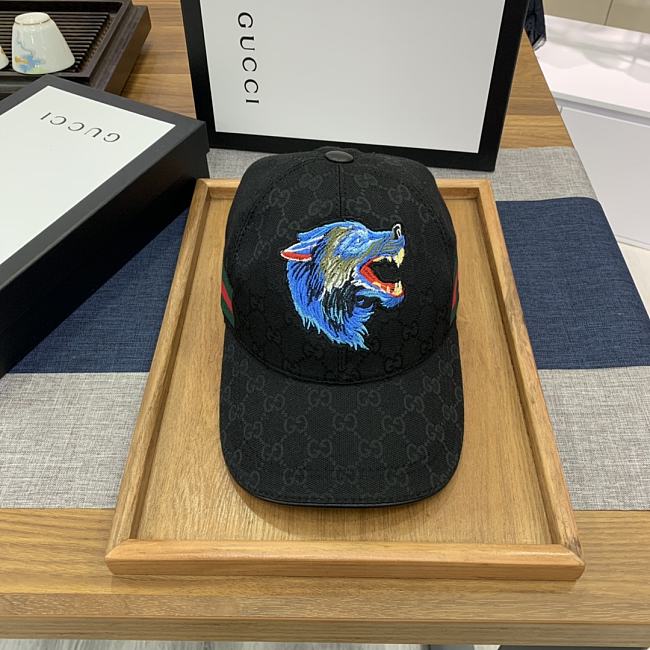 Gucci Canvas Baseball Hat Wolves - 1