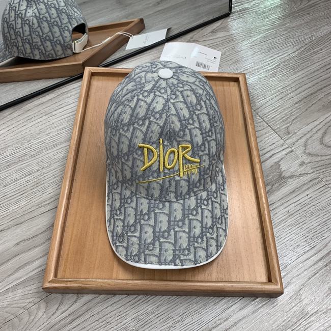 Dior Oblique Baseball Cap Grey - 1