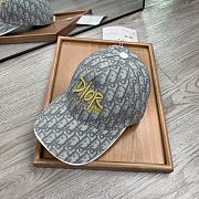 Dior Oblique Baseball Cap Grey - 4