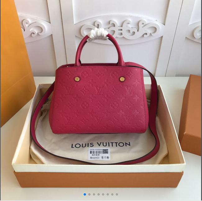 Louis Vuitton Montaigne Red M41053 29x20x13 CM - 1