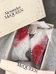 Alexander McQueen Oversized White and Red Velvet Spray - 5