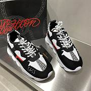 Versace Chain Reaction Trainers Black Red  - 6