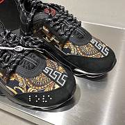 Versace Chain Reaction Trainers Black Pattern - 4