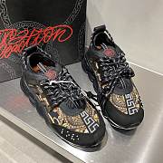 Versace Chain Reaction Trainers Black Pattern - 2