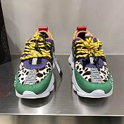 Versace Chain Reaction Trainers Pink Leopard Pattern - 5