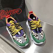 Versace Chain Reaction Trainers Pink Leopard Pattern - 3