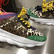 Versace Chain Reaction Trainers Pink Leopard Pattern - 4