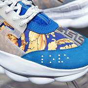 Versace Chain Reaction Trainers Blue Pattern - 2