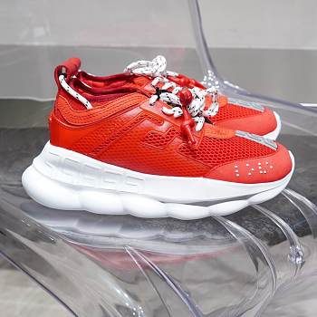 Versace Chain Reaction Trainers Red