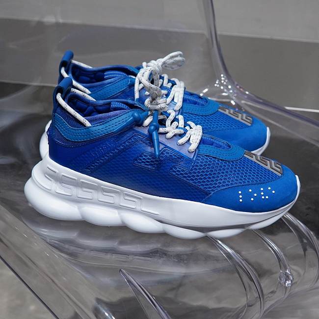 Versace Chain Reaction Trainers Blue - 1