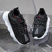 Versace Chain Reaction Trainers Black & White - 4