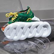 Versace Chain Reaction Trainers Green China Pattern - 6