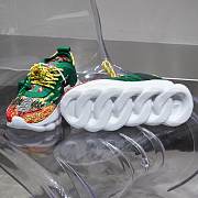 Versace Chain Reaction Trainers Green China Pattern - 5