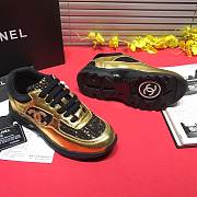 Chanel gold shoes  - 3