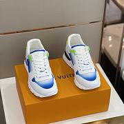 Louis Vuitton V2021 Run Away White Blue  - 4