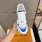 Louis Vuitton V2021 Run Away White Blue  - 3