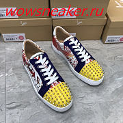 Christian Louboutin Louis Junior Spikes Orlato Flat Yellow  - 4