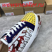 Christian Louboutin Louis Junior Spikes Orlato Flat Yellow  - 6