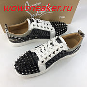 Christian Louboutin Louis Junior Spikes Orlato Flat Jean - 6