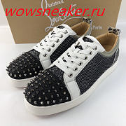 Christian Louboutin Louis Junior Spikes Orlato Flat Jean - 4