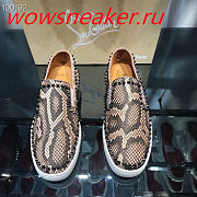 Christian Louboutin Pik Boat Mens Flat Python - 2