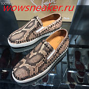 Christian Louboutin Pik Boat Mens Flat Python - 3