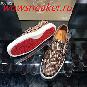 Christian Louboutin Pik Boat Mens Flat Python - 5