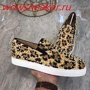 Christian Louboutin Pik Boat Mens Flat Leopard skin - 6