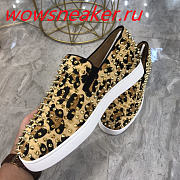 Christian Louboutin Pik Boat Mens Flat Leopard skin - 2