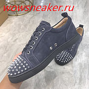 Christian Louboutin Zapatillas Louis Junior Spikes Navy - 4