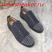 Christian Louboutin Zapatillas Louis Junior Spikes Navy - 3