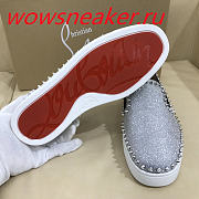 Christian Louboutin Pik Boat Mens Flat Grey - 6