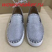 Christian Louboutin Pik Boat Mens Flat Grey - 3