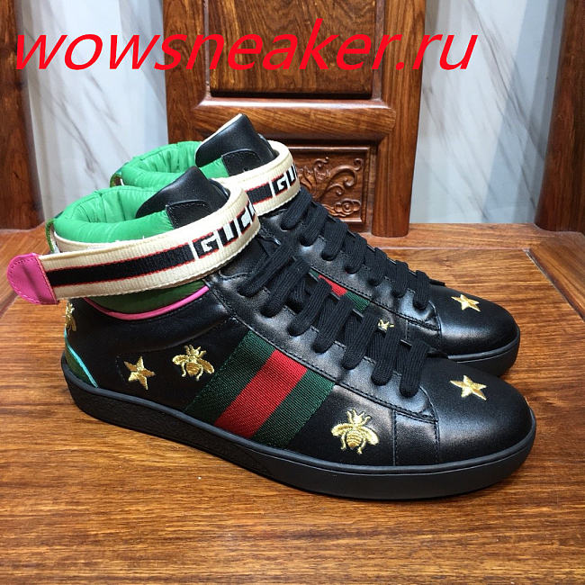 Gucci High Black Sneakers - 1