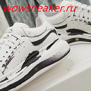 Alexander McQueen Oversized White Paint Black  - 4