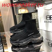 Balenciaga Speed Clear Sole Black - 2