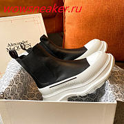 Alexander McQueen Tread Slick Boot Black and White  - 2