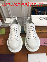 Alexander McQueen Tread Slick Lace Up White  - 5